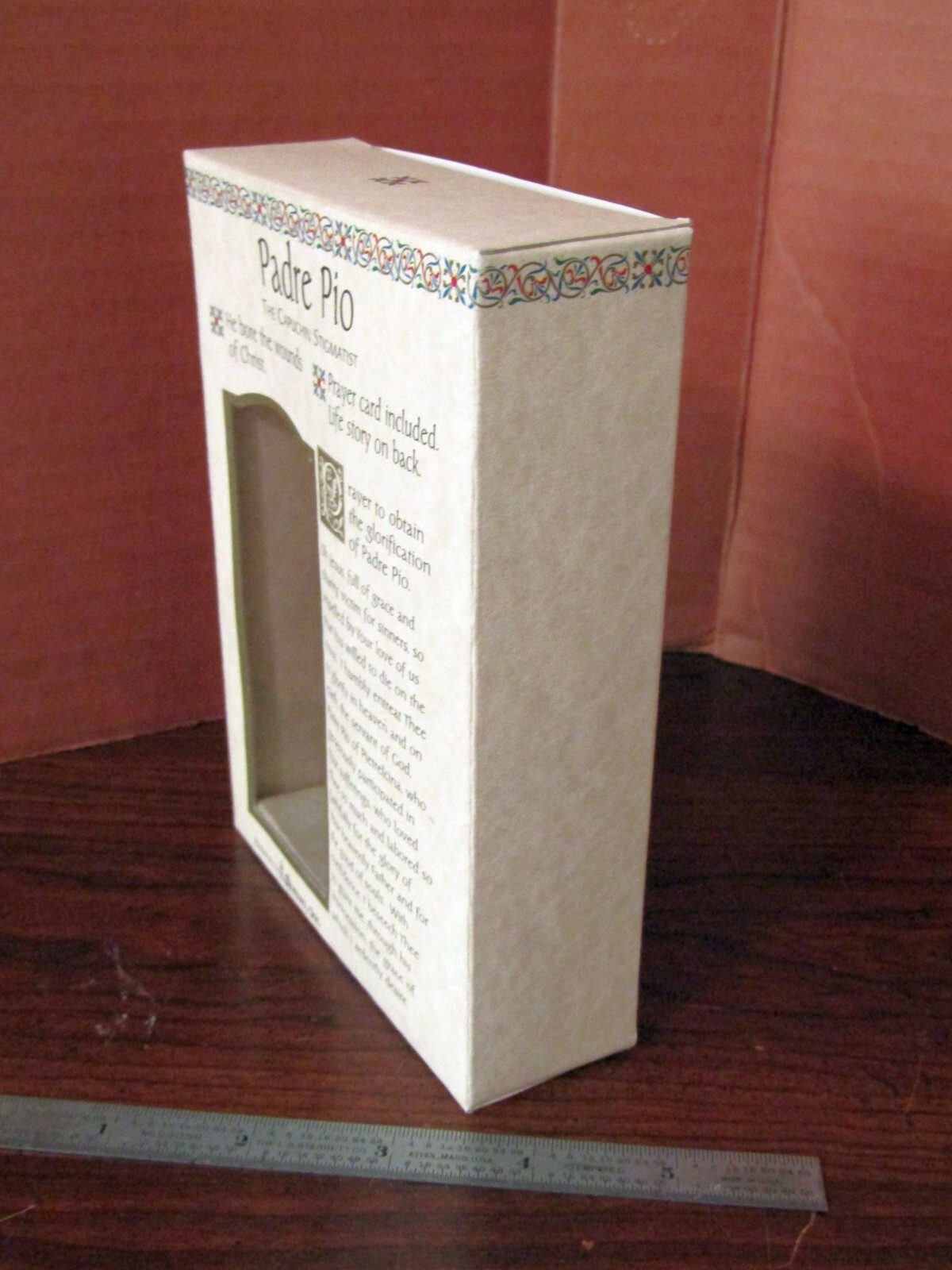 PADRE PIO THE CAPUCHIN STIGMATIST BY ROMAN, INC. 3-1/4 INCH HIGH ORIGINAL BOX