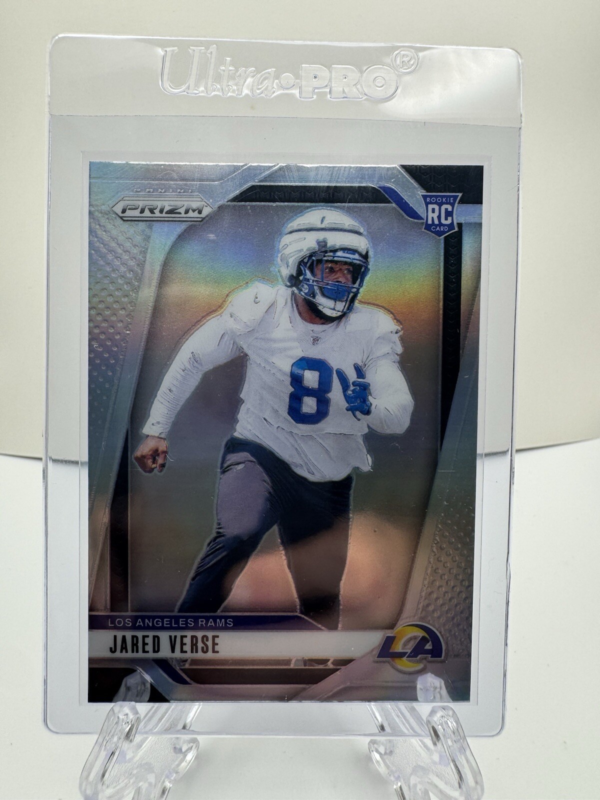 2024 Panini Prizm Jared Verse RC Rookie Silver Holo Prizm #341 LA Rams DROY MT