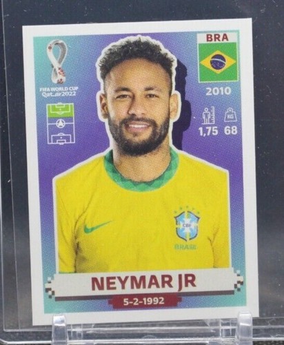 Planche D'autocollants Panini World Cup 2018 Russie – Neymar Jr & Brésil Pelé 1958