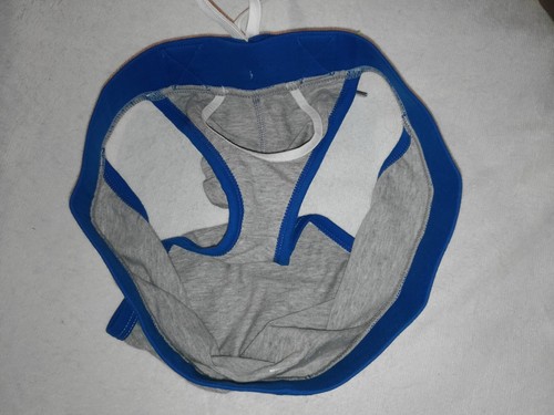 ANDREW CHRISTIAN SHOW-IT FOOTBALL BRIEF. GRAY. MEDIUM. VERY RARE ๐ GAY INTEREST - Picture 11 of 21