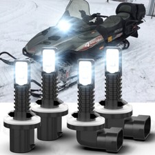 for Arctic Cat M1000 M5 M6 M7 M8 4x 894 893 LED Headlight Hi/Lo Beam Combo Bulbs