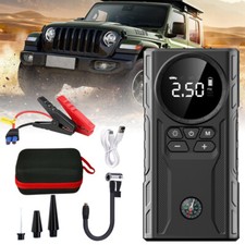 Car Jump Starter with Air Compressor 99800mAh Battery Jumper Box Charger Booster