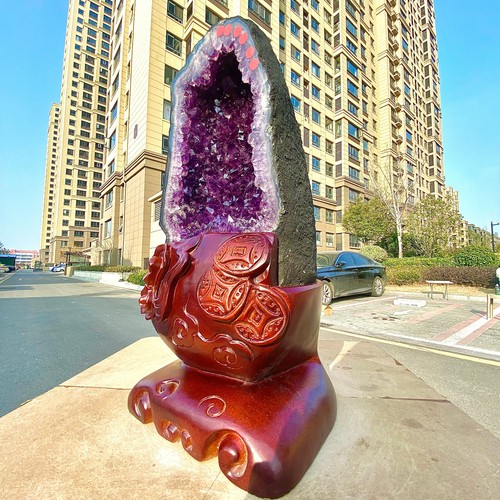 27.15LB Natural Brazilian Amethyst Crystal Cave Stone Cluster Quartz Geode Heal - 第 3/10 張圖片