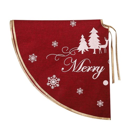 Year Creative Santa Xmas Tree Skirt Xmas Decor Floor Mat Cover Christmas Carpet - Picture 3 of 17