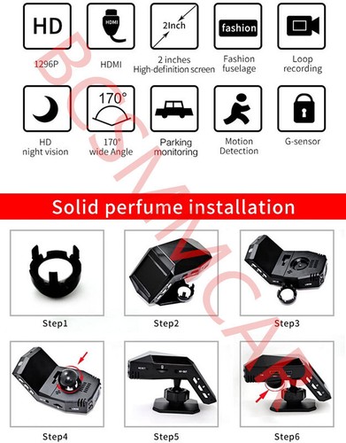 1080P HD Dash Cam Car DVR 170° Wide Angle Camera Driving Video Recorder G-sensor - Picture 17 of 22