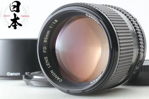 【 Top MINT w/ Hood】 Canon New FD 85mm f1.8 Portrait Lens for F-1 A-1 AE-1 JAPAN