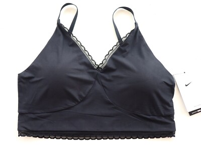 NIKE INDY LUXE LIGHT SUPPORT ULTRA SOFT TRAINING BRA DM0906-010 WOMEN S M L