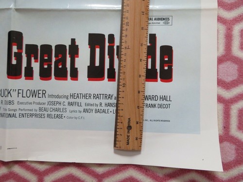 ACROSS THE GREAT DIVIDE US ONE SHEET POSTER ROBERT LOGAN 1976 - Imagen 7 de 8