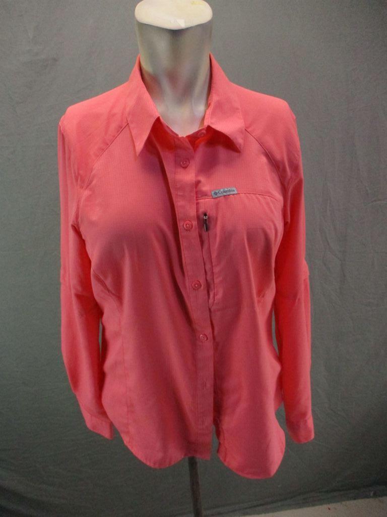 pink mesh button up