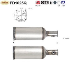 ✅ Ruß-Partikelfilter für Citroen C6, Peugeot 407, 2.7 HDi, Silizium, Euro 4