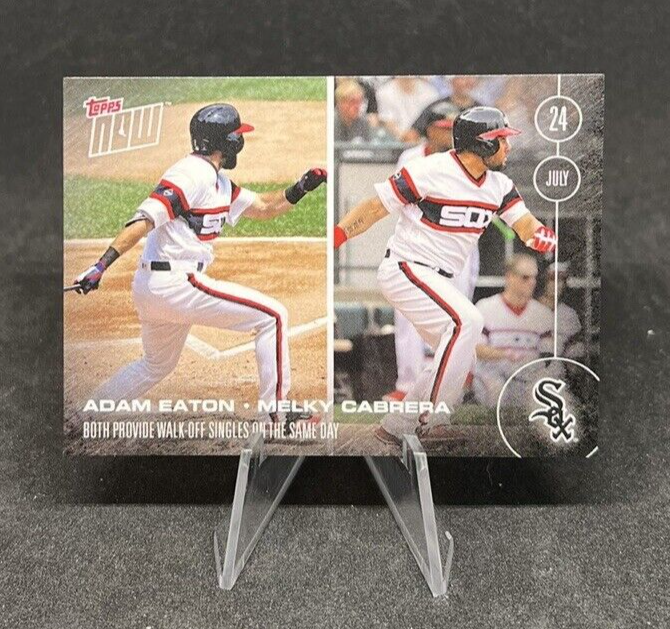2016 Topps Now #284 Adam Eaton & Melky Cabrera White Sox MLB Card