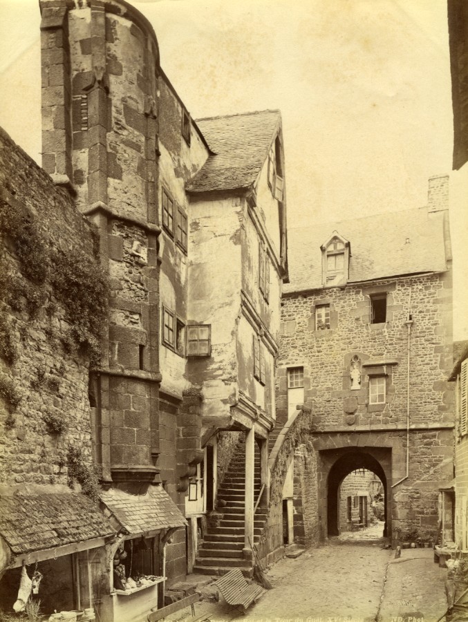 Tirage Albuminé Neurdein – Mont-Saint-Michel En Travaux – Vers 1885 – Original