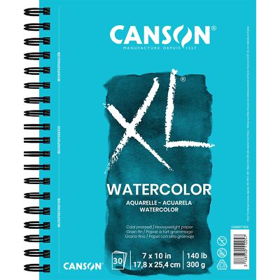 XL Series Watercolor Paper Wirebound Pad 7x10 inches 30 Sheets (140lb/300g