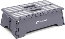 Fanwer 5 inch Portable Folding Step Stool - Safe & Stable, Foldable Stepping Sto