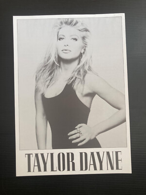 TAYLOR DAYNE PRESS KIT Promotion Flyer ARISTA RECORDS ''Can't Fight Fate'' 1989