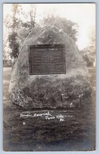 Paris Hills Maine ME Hannibal Hamlin Memorial Real Photo Postcard RPPC 1904-18