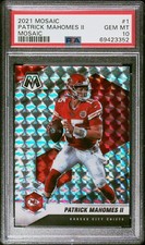 2021 Panini Mosaic Patrick Mahomes II Prizm #1 PSA 10 Gem Mint NFL Chiefs