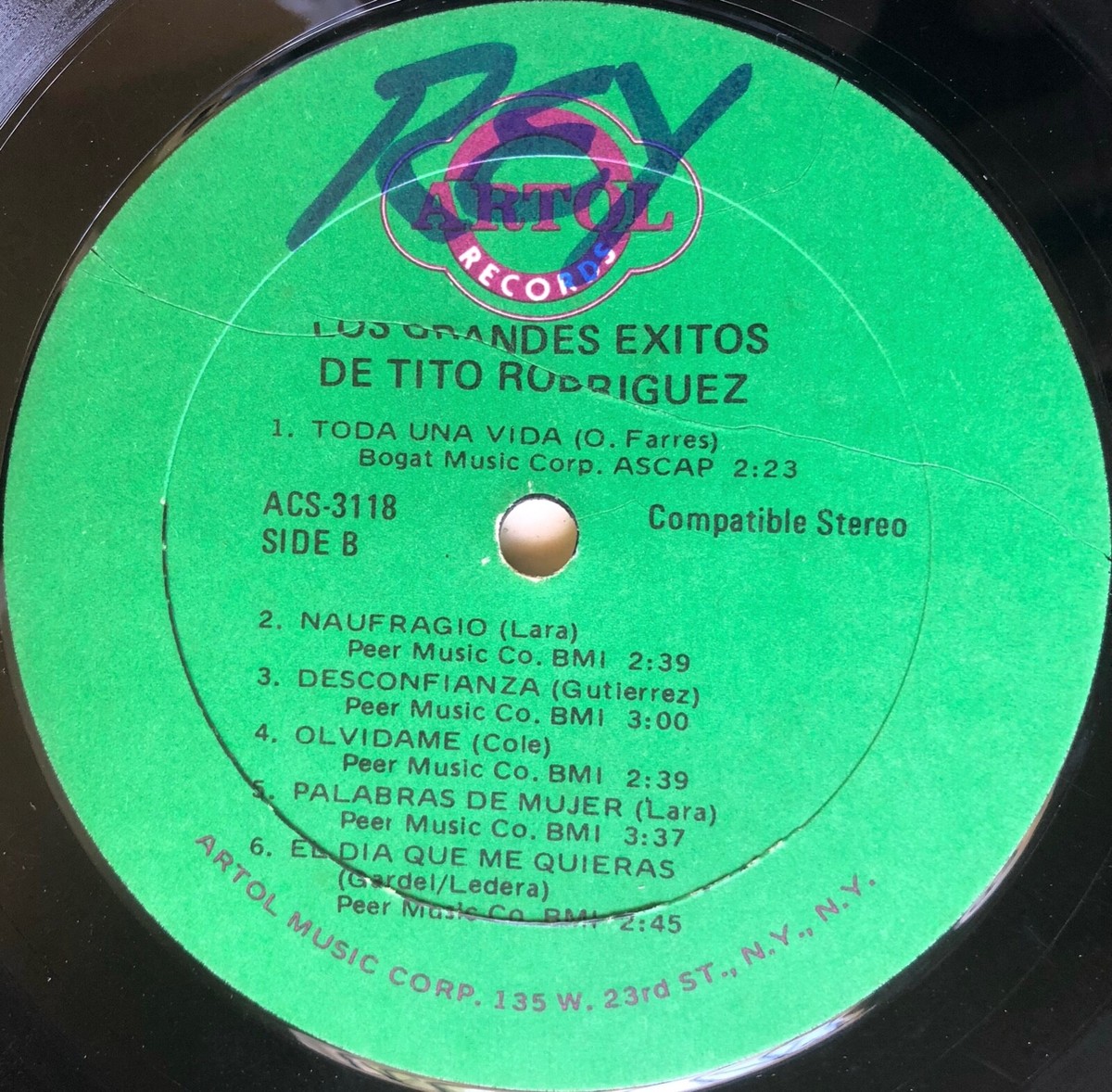 Tito Rodriguez Los Grandes Exitos Pachanga ARTOL ACS-3118