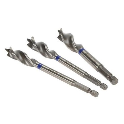 IRWIN Blue Groove Wood Power Bit Set, 3 Piece 14 16 & 18mm IRW10507720