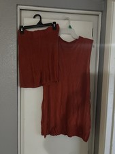 Two Piece Set Women s Medium Rustic Orange