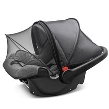 Universal Car Seat Canopy, Baby Car Seat Cover, Mosquito Net with 2-Way Zippe...