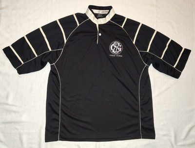 NICE Live For Rugby Men's Black Gaelic Storm Rugby Jersey Shirt XXL 2XL