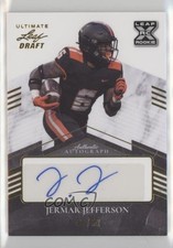 2021 Leaf Ultimate Draft Gold /50 Jermar Jefferson #BA-JJ2 Auto 7l6