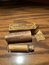 Foley Cathartic Tablets medicine bottle with box and papers Chicago