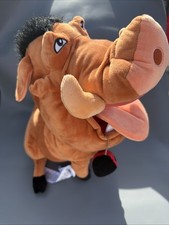 Disney Lion King Pumbaa Warthog Grub Bugs Plush Soft Toy Stuffed Animal 15"
