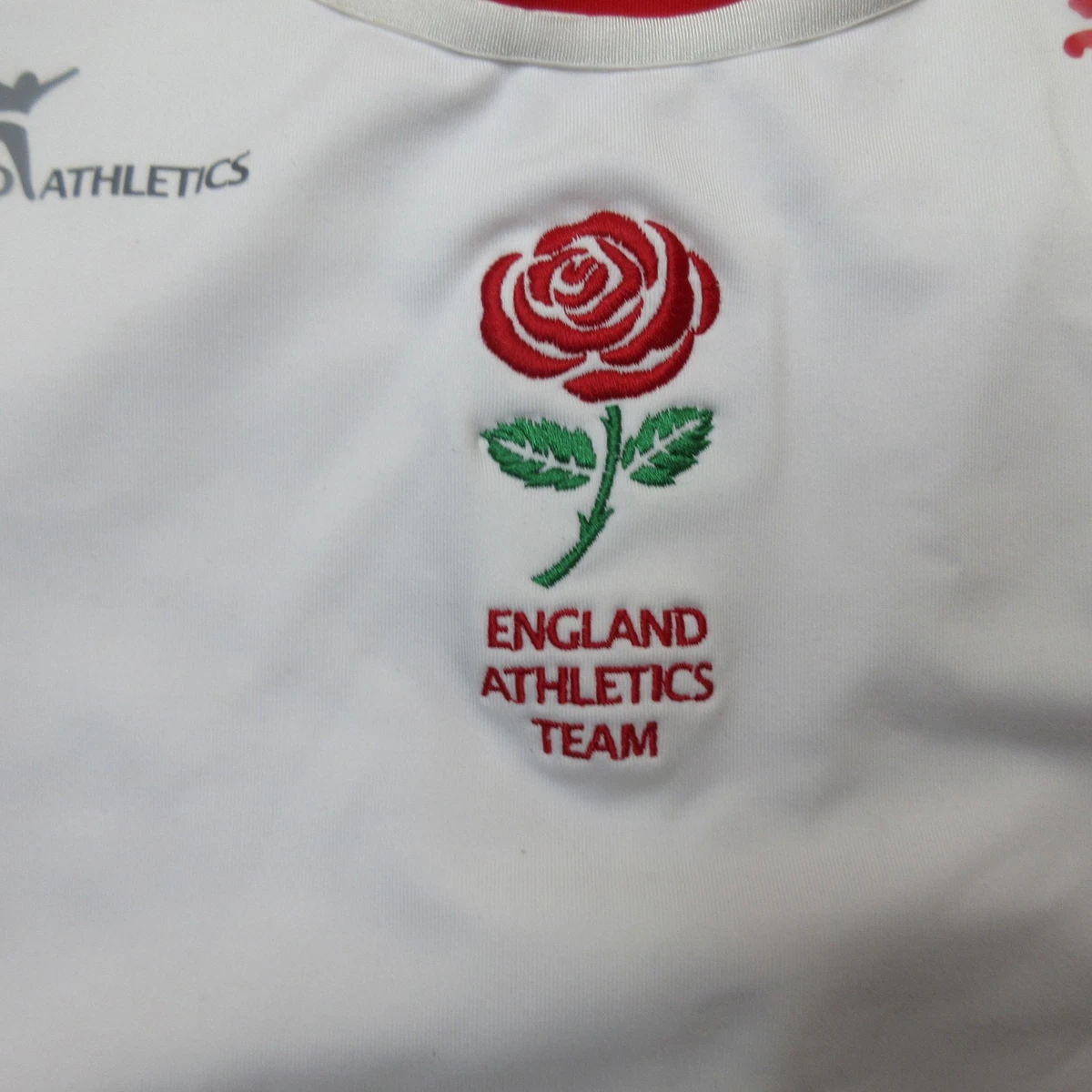 PUMA Crop Top Womens 16 Red White England Athletics Team Sportlifestyle Running