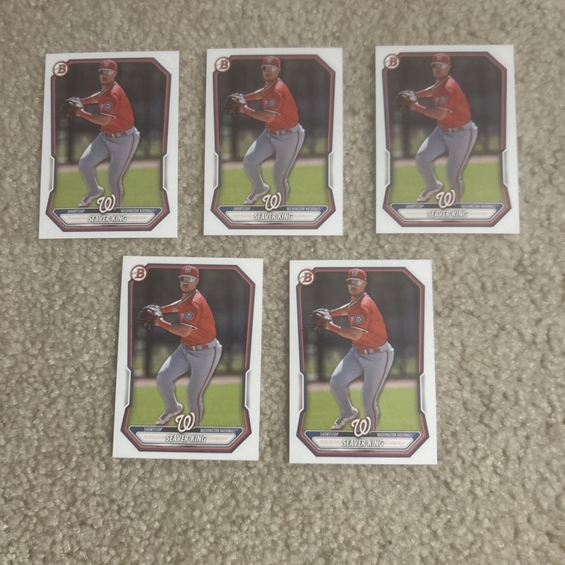 2026 Bowman Baseball Seaver King 5-Card Lot #BP-129 Nationals