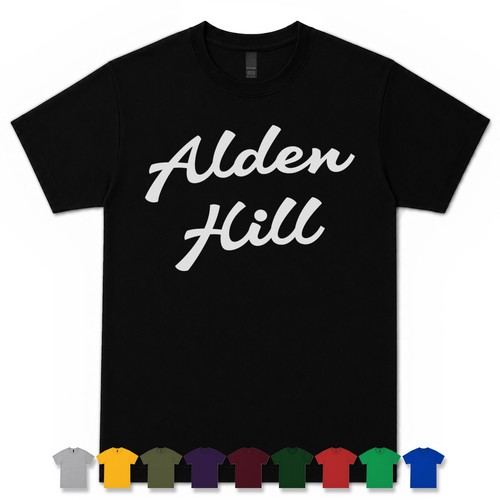 Alden, ALDEN HILL RETRO SCRIPT T-SHIRT lakeville usa