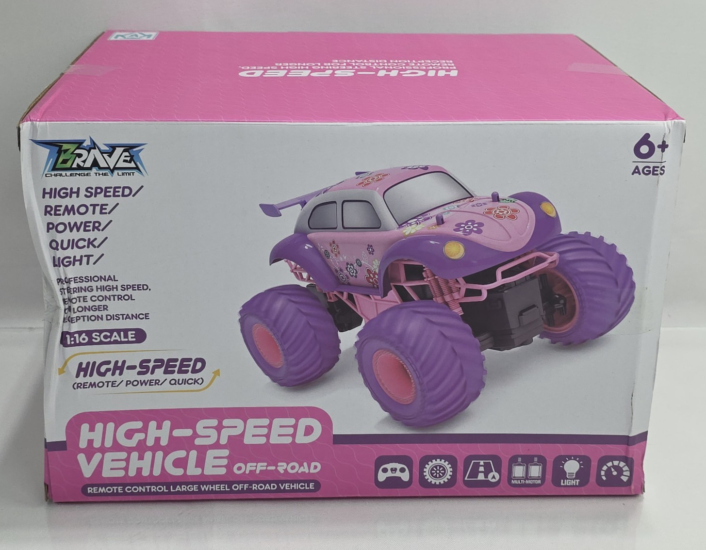 Remote Control Monster Truck for Girls- 1:16 Volkswagen Beet