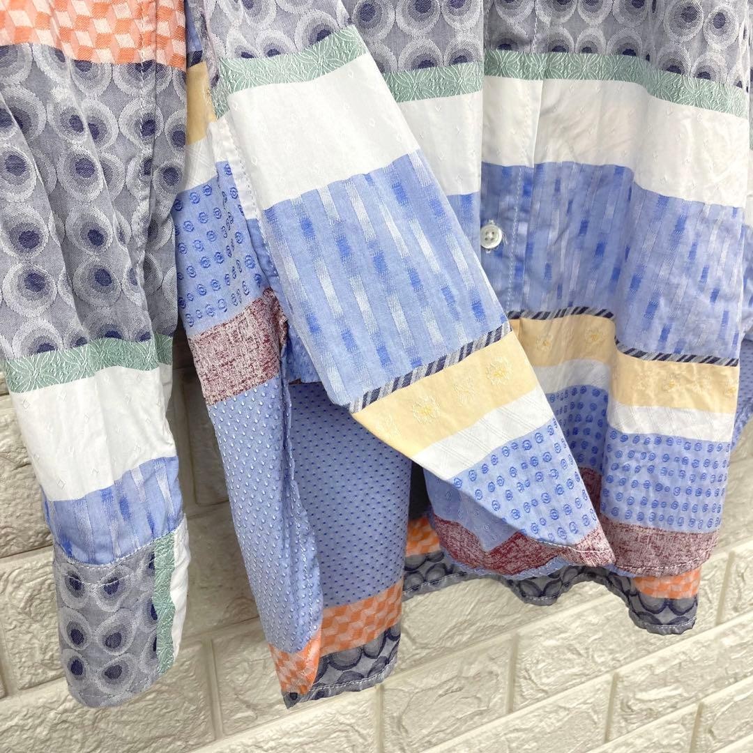 Engineered Garments All-Over Pattern Linen Long S… - image 7