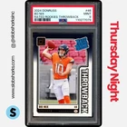 2024 PANINI DONRUSS #46 BO NIX RATED ROOKIE THROWBACK PSA 9