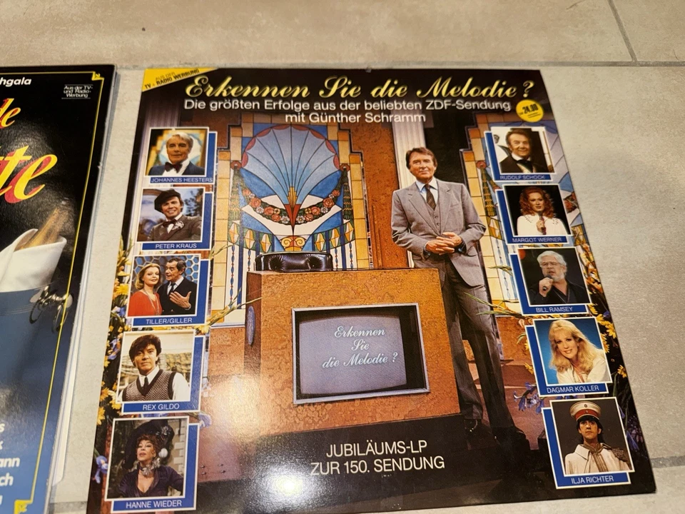 3 ZDF Jubiläum FEERNSEH GALA Musik-Schallplatten SCHLAGER Gold HUGO Strasser TOP - Bild 3 von 4
