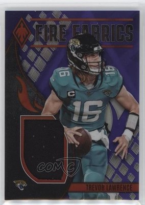 2023 Panini Phoenix Fire Fabrics Purple 2/50 Trevor Lawrence #FIRE-5 00ma