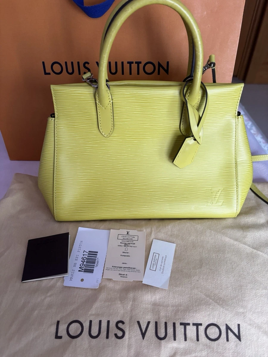 Louis Vuitton イエロー ハンドバッグ Louis Vuitton Neverfull MM in Yellow Epi Leather Preloved – Weekly
