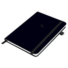 Notebook, Notebook with Hard Cover for Pen Writing Set, Lined Pages and Elast...
