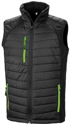 Herren Black Compass Softshell Gilet | Result | R238X