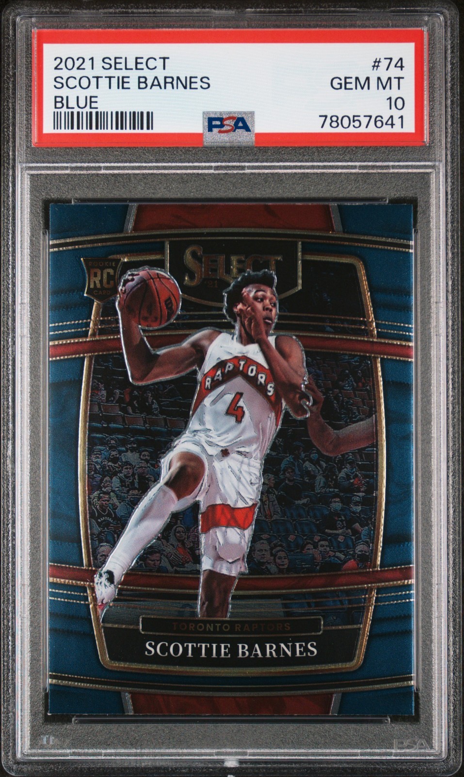 🔥 SCOTTIE BARNES ROOKIE! 2021-22 Panini Select Concourse BLUE PRIZM Rookie RC