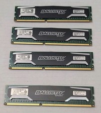 Crucial Ballistix Sport 16GB 4GBx4 DDR3 Memory 1600 PC3 12800 BLS4G3D1609DS1S00