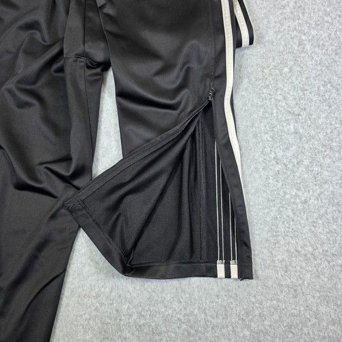Adidas Track Pants Kids Size Large BlackWhite 3 Stripe Athletic Soccer Training - Picture 11 of 14