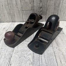 2 Vintage Block Planes 1-marked Made In USA Other Is Marked Dunlap