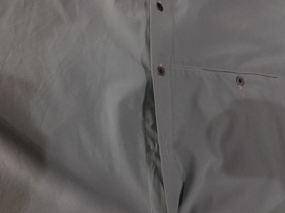 Camisa con botones Kuhl para hombre XXL gris manga corta tufflex elástica senderismo al aire libre Foto 4 de 4