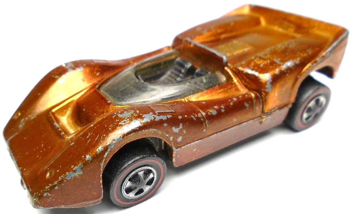 1969 HOT WHEELS REDLINE MCLAREN M6A ORANGE 1:64 DIECAST 2 1/2