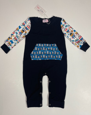 NEW Pete + Lucy Baby Boys Super Power One Piece Outfit Size 9-12 Months