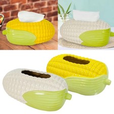 Decorative Tissue Dispenser Tissue Canister Corn Facial Tissue Holder Creative