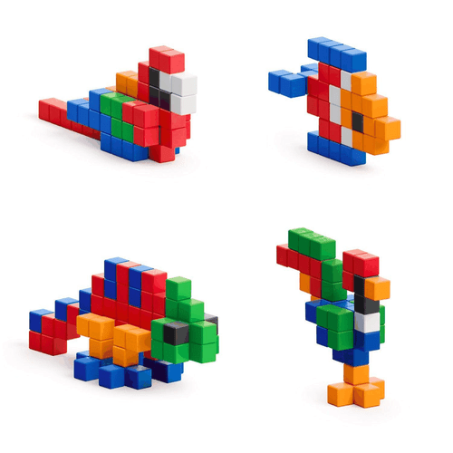 PIXIO Animali Luminosi 90 Blocchi Magnetici in 6 Colori App Gratuita - Foto 3 di 8