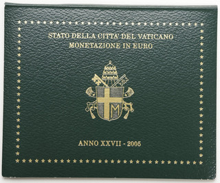 Vatikan KMS 2005 Johannes Paul II. 3 88 Euro Stempelglanz MGM